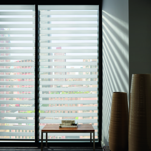 Hunter Douglas Designer Banded Shades - Austintatious Blinds and Shutters