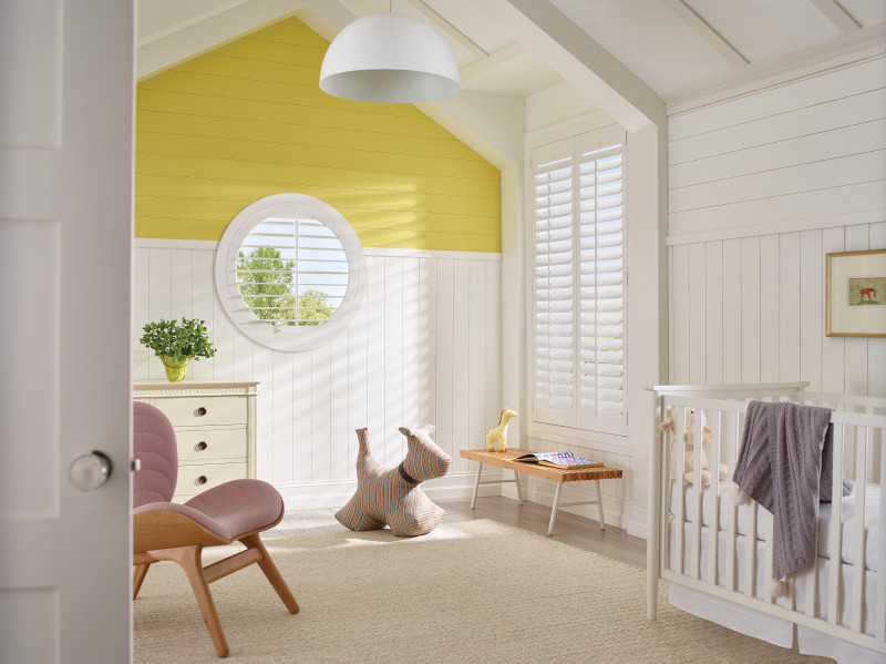 modern shutters for a nursery 
