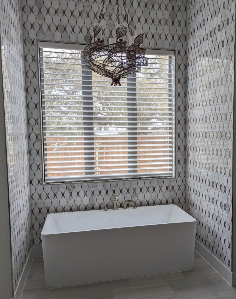 silhouette shades in bathroom for privacy 