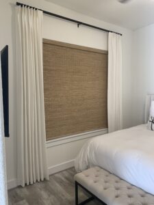 woven woods in bedroom