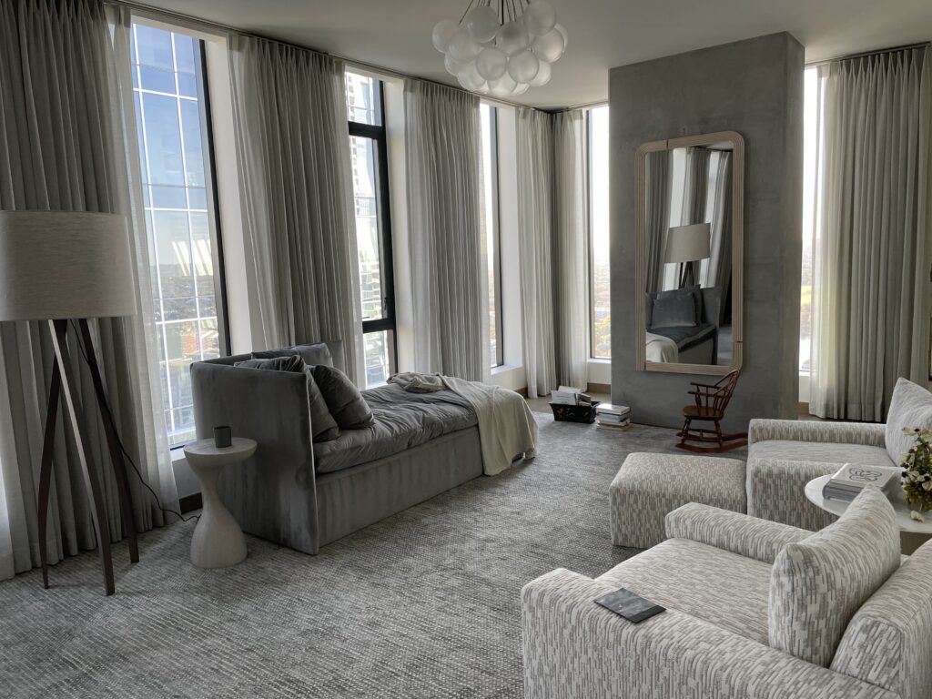 drapery window treatments for luxury condos 